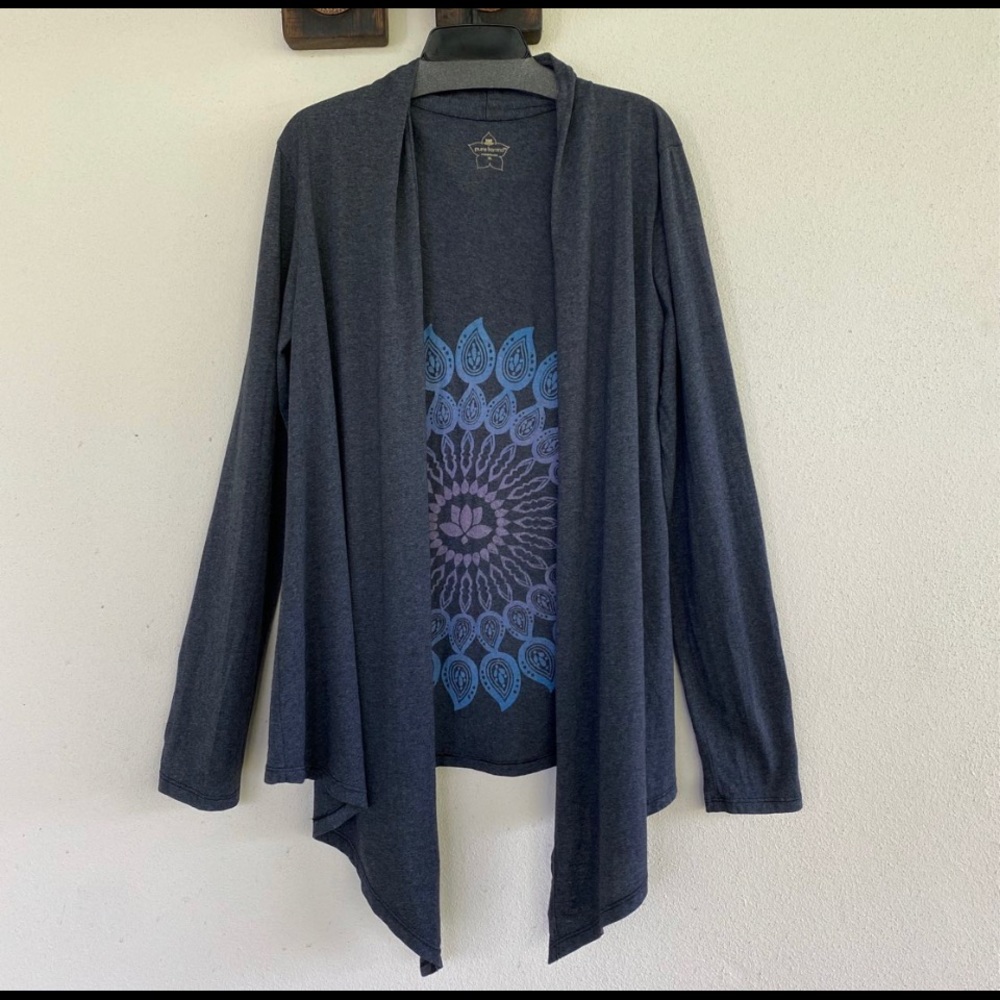 Pure Karma - Women’s Grey Open Front Cardigan